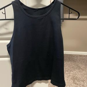 Vuori Plyo Mudra Ribbed Tank - Medium - Black